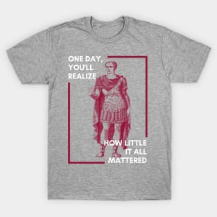 One day,you will realize how little it all mattered T-Shirt